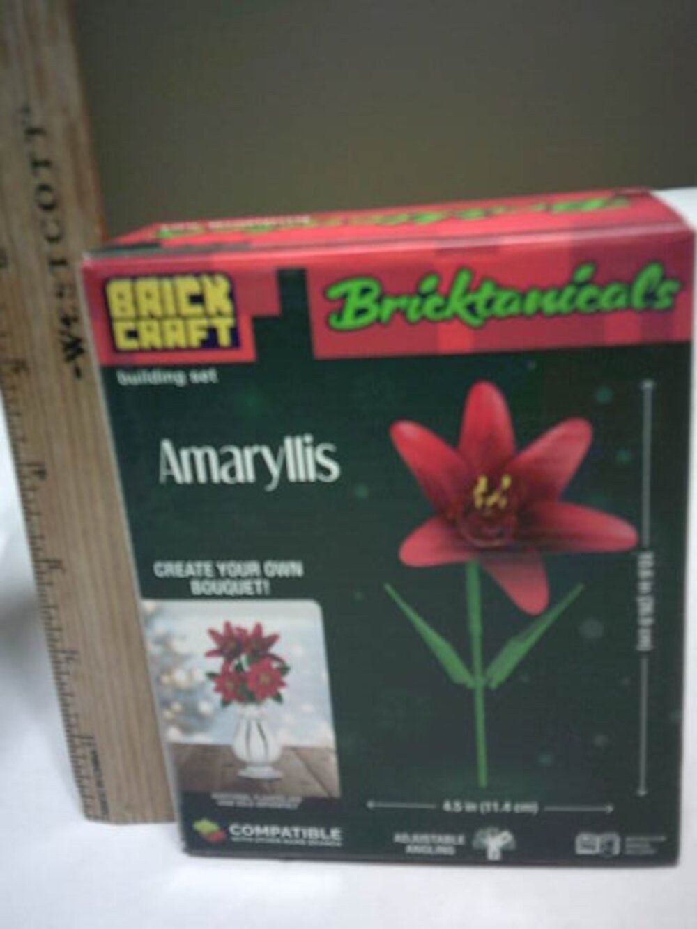 NEW BRICK CRAFT BUILDING SET AMARYLLIS 49 PCS. AGES 8+ BRICKTANICALS FLOWER 🎁